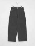 [unisex] Loki Curved Wide Cotton Pants