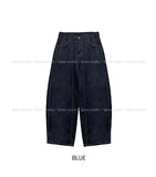Fizz cut wide denim pants