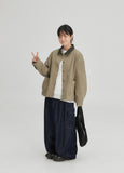 [BAONHAUS] Nemin string cargo non-fade denim pants