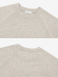 Clock raglan knit
