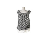 Poupo Lace Layered Scrunchie Check Sleeveless