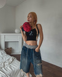 Didi numbering crop sleeveless