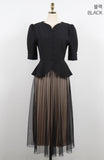 S/S Crete Color Scheme Pleats One Piece