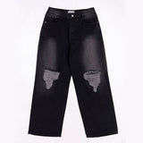 Pio Damaged Washed Denim Pants