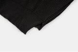 Mild sleeve wamer over knit hood zip-up