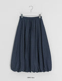 Kayan Banding Dot Balloon Long Skirt