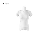 Enz Ribbon Square Neck Short Sleeve T-shirt