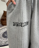 Bello Crack Lettering Wide Pants
