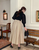 Ronia Frill Polar Pleated Puff Blouse Knit