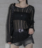 Muir boatneck mesh knit