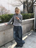 Ito Double Pocket Cutout Washing Wide Denim Pants