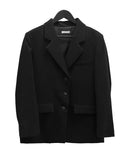 Back pin tuck single button jacket