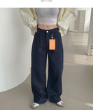 Banding Semi Wide 4-Season Cotton Pants