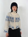 SNOWFLAKE CROP SWEATER
