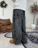 Rotor Stitch Balloon Denim Pants