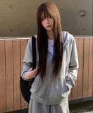 Bonne Loose Fit Hood Zip-Up
