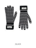 [LANARCH] Fold Stripe Label Gloves