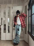 Hippo Damage Wide Baggy Denim