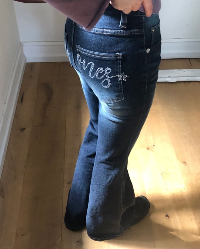 パンツ opium washed bootcut flare jeans MASUCOR Men's Jeans Bootcut Cut Flared Leg Wide Blue Denim