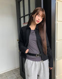 [MADE] Bader Eyelet Cut Collar Washed Cotton Jacket