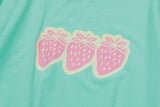 Pop Strawberry Crop Short Sleeve Tee
