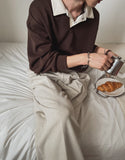Clay collar long sleeve t-shirt