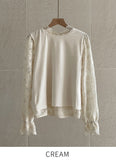 Gendia Frill Lace Brushed Blouse