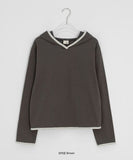 [BAONHAUS] Crea Flower Layered Hoodie