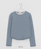 Muyan Dot Stripe Long Sleeve Tee