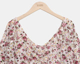 Bianca Flower Three Quarter T-shirt