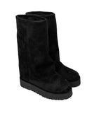 1186 Suede Warmer Sheepskin Long Boots (4cm)