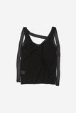 Sheer layered wrap sleeveless