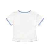 W 1993 Flower Baby Ringer T-shirt