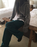 [Brushed Lining] Beams Wide Cargo Pile Training Pants