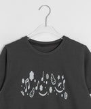 [BAONHAUS] Podenne Printed Crop Short Sleeve Tee