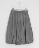 Honoka Pintuck Balloon Banding Midi Skirt