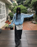 Buna Frill Ribbon Layered Wrap Skirt