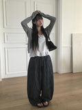 Oran Raw Red Patch Wide Denim Pants