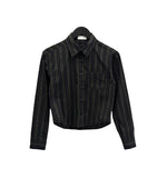 Hettie Striped Crop Shirt