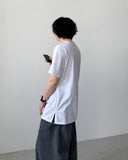 Layered Slit Short Sleeve T-shirt