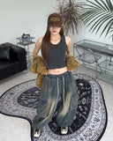 Eti Balloon Washing Cargo Denim Pants