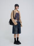 Claw cotton oversized fit checkered shirt