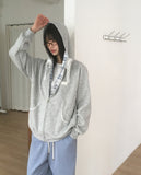 Kidder Check Lace Overfit Hood Zip-Up