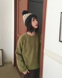 [Wool 10] Monco Avant Fit Raglan Round Knit