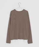 [unisex] Anri Warmer Henley Neck Over Long Sleeve Tee
