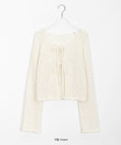 Tomiru Knit Strap Boucle Cardigan