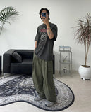 Elof Balloon Pintuck Cargo Pants