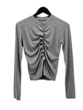 Flea shirring cardigan