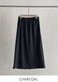 Wiki Pleated Banding Long Skirt