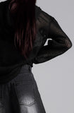 Hooded Eyelet Knitwear